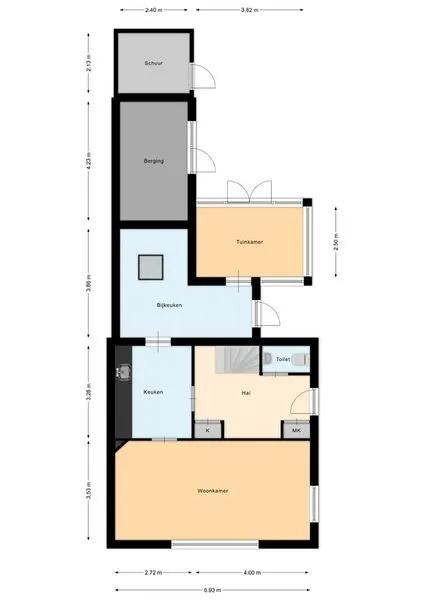 Plaan - Corner House with Garden Room in Goor