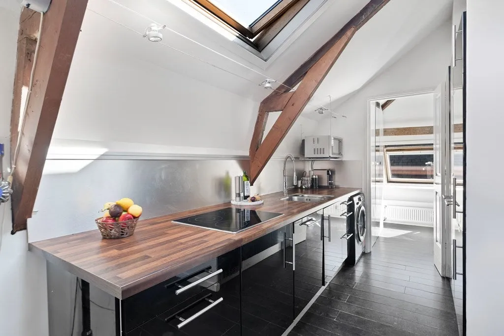 Cuisine - Loft-Style Apartment with High Ceilings in De Pijp