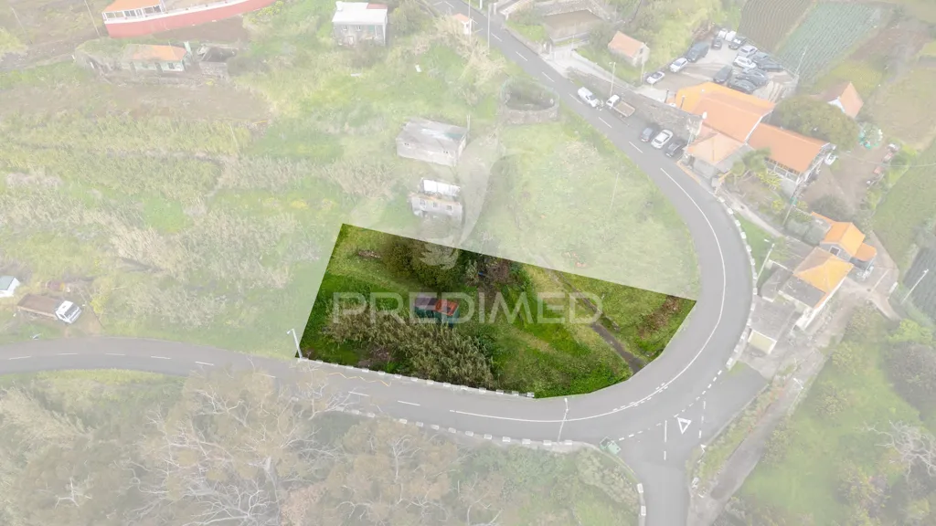 Vue aérienne - Buildable Plot with Sea View in Caniço