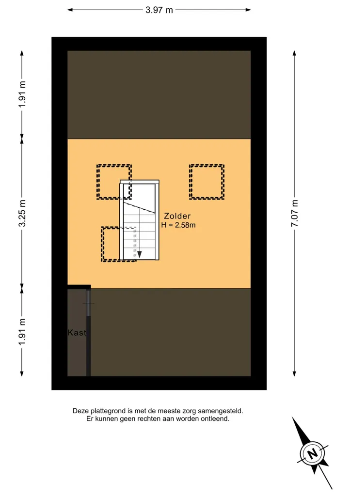 Plan - Maison 4 pièces à Utrecht