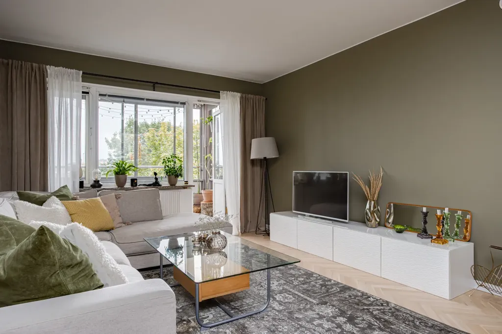 Séjour - Apartment with Balcony in Halland