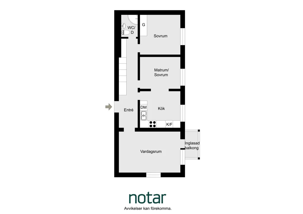 Appartement 3 pièces à Jönköpings kommun