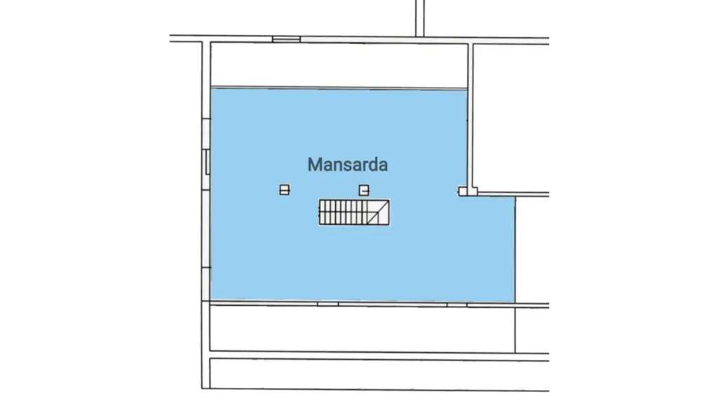 Floor Plan - Spacious Apartment with Balcony in Cesena