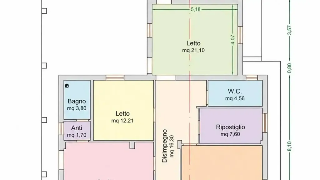 Plan - Villa with Panoramic View in Modica