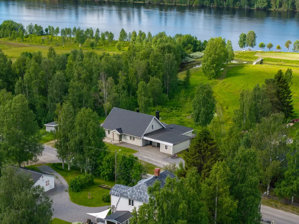 Vue aérienne - Country House with River View in Vännfors