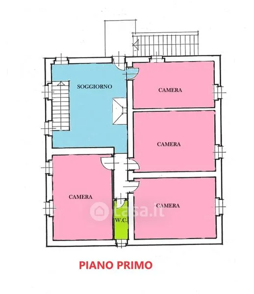 Plan - Rustic Casale with Private Church in Pienza