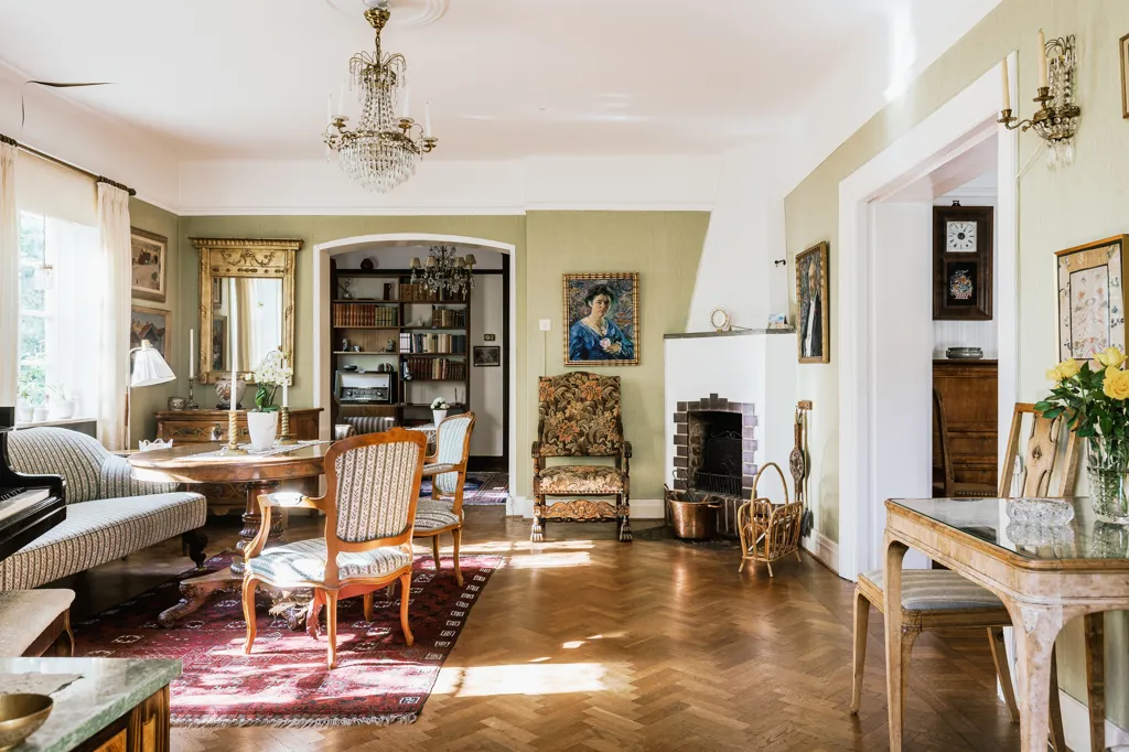 Séjour - 20s Classicist Villa with Garden in Lund
