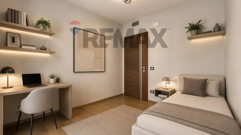 Bedrooms - Modern Apartment with Terrace in Legnano