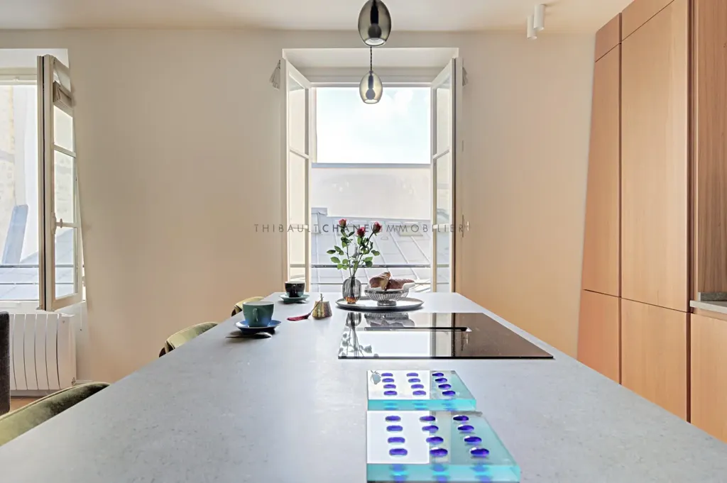 Köök - Duplex with Terrace in Paris 3rd Arrondissement