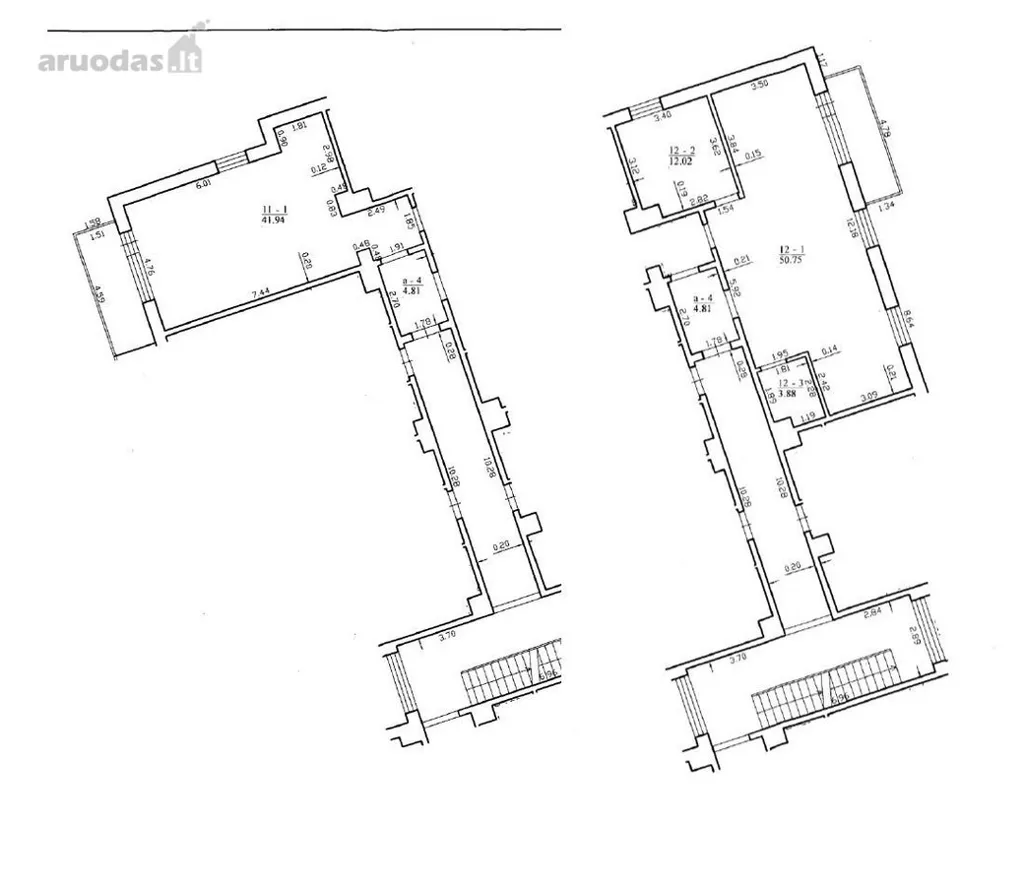 Plan - 2-Bedroom Apartment with Balcony in Vilnius