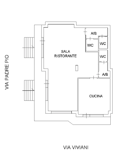 Plan - Commercial Space with Street Frontage in Maddaloni