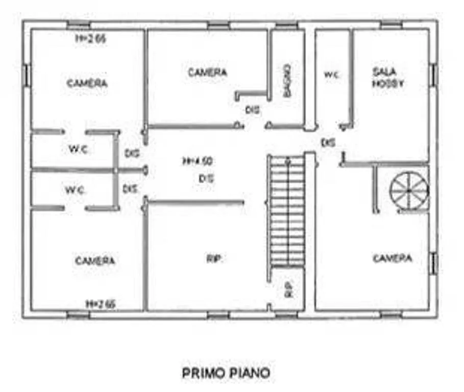 Plan - Villa with Sea View in San Costanzo