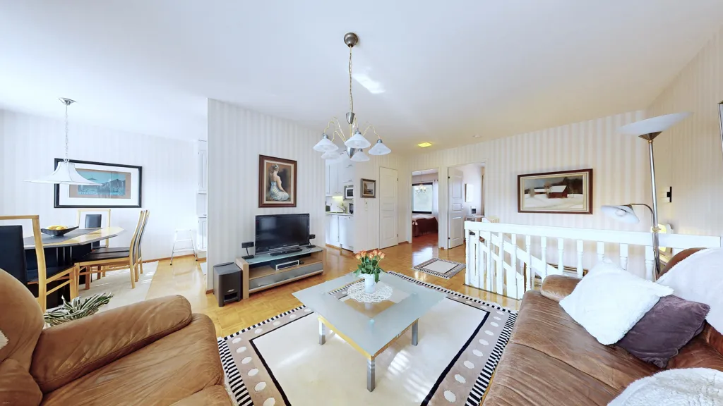 Séjour - Modernised Apartment with Terrace in Salo Centre