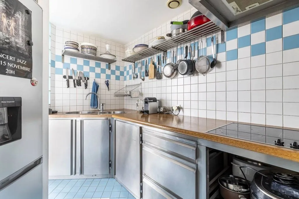 Cuisine - Duplex de Luxe avec Cour Calme à Paris
