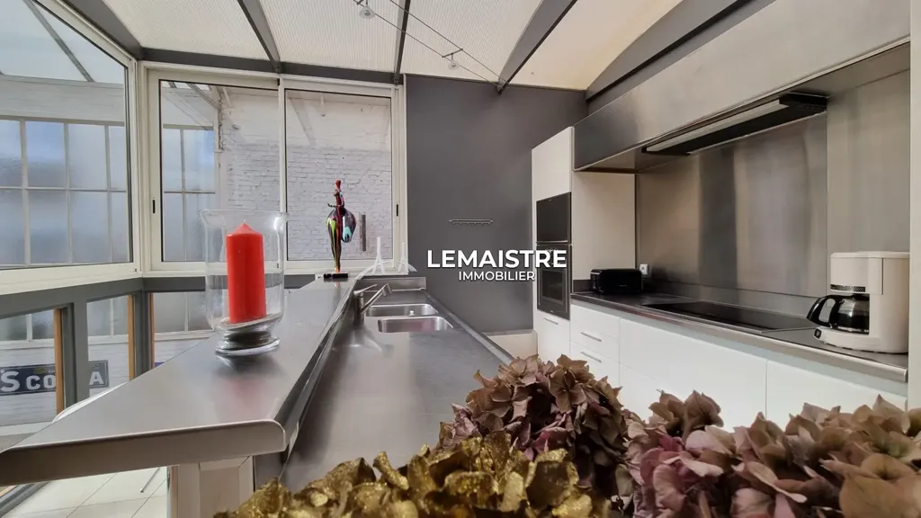 Köök - Atypical Loft with Terrace in Rouen Centre