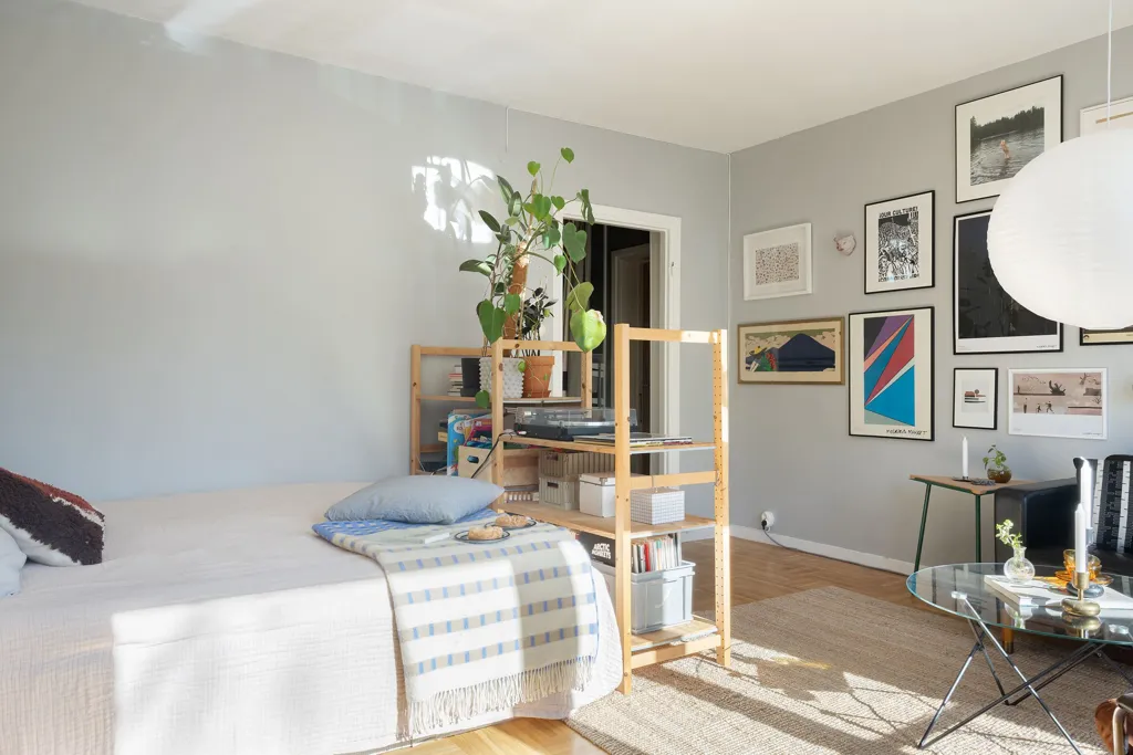 Camere da letto - Terrace Flat in Kärrtorp with Garden Access