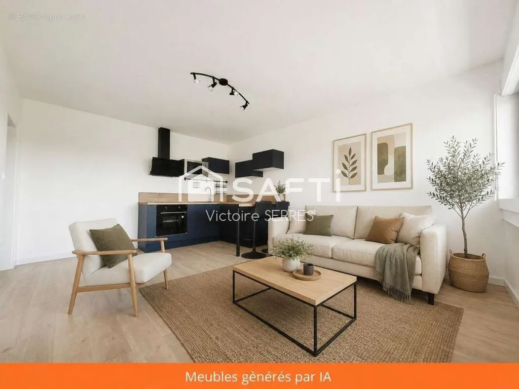 Séjour - Appartement Neuf avec Vue Sud-Ouest à Hérouville