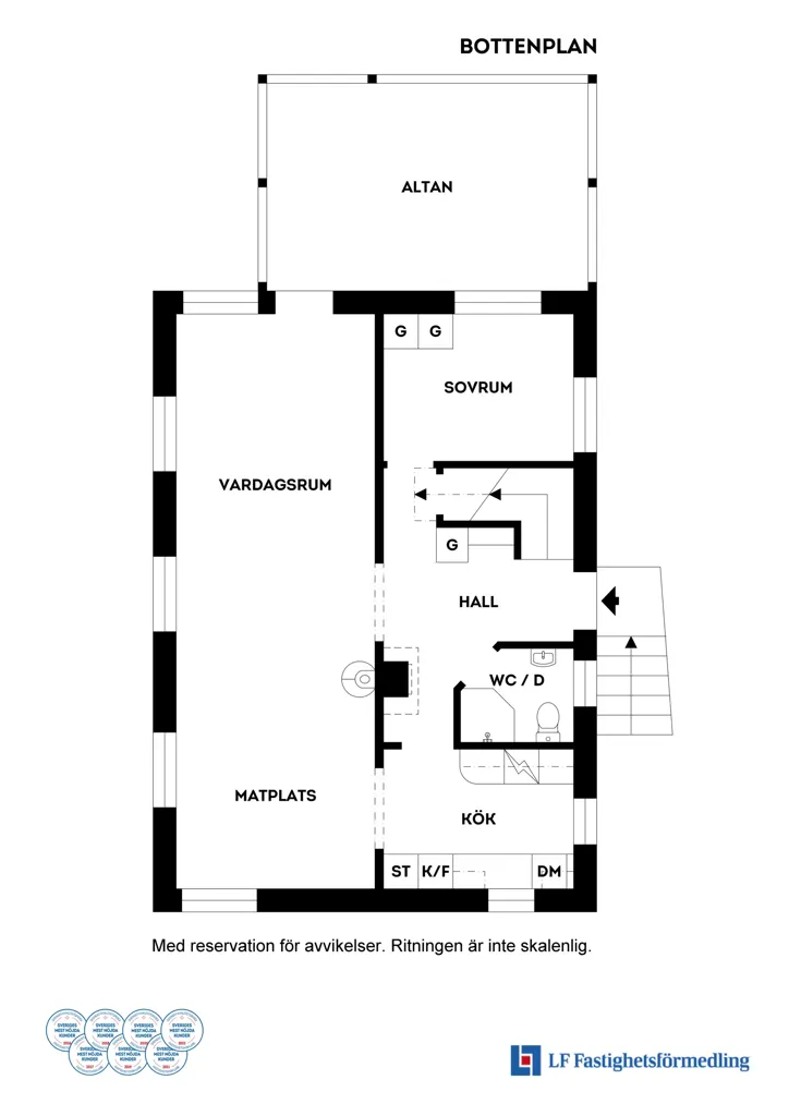 Plan - Modern Villa with West-Facing Terrace in Grästorp