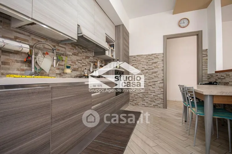 Cuisine - Modernised Apartment with Balcony in Spino d'Adda