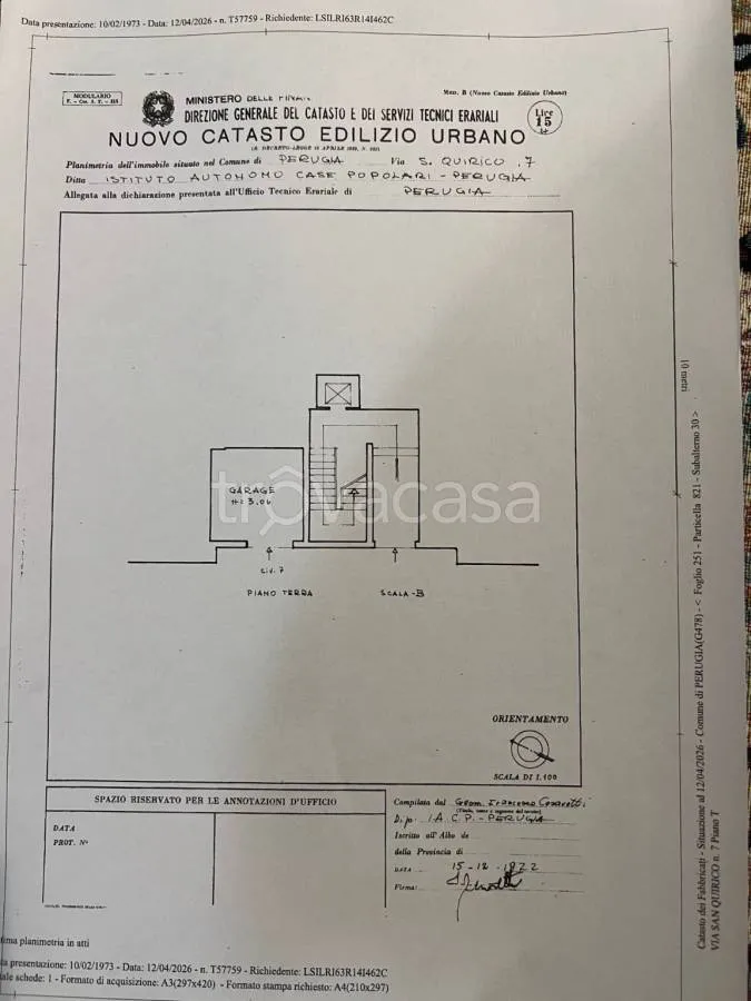 Floor Plan - Rear-Facing Apartment with Balconies in Perugia