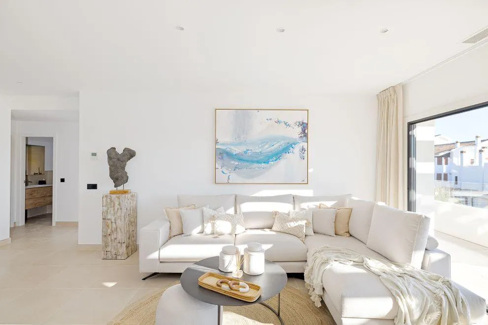 Séjour - Penthouse with Sea View in Casares