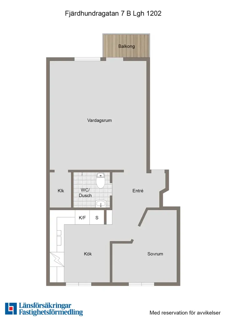 Planimetria - Apartment with Balcony in Enköping