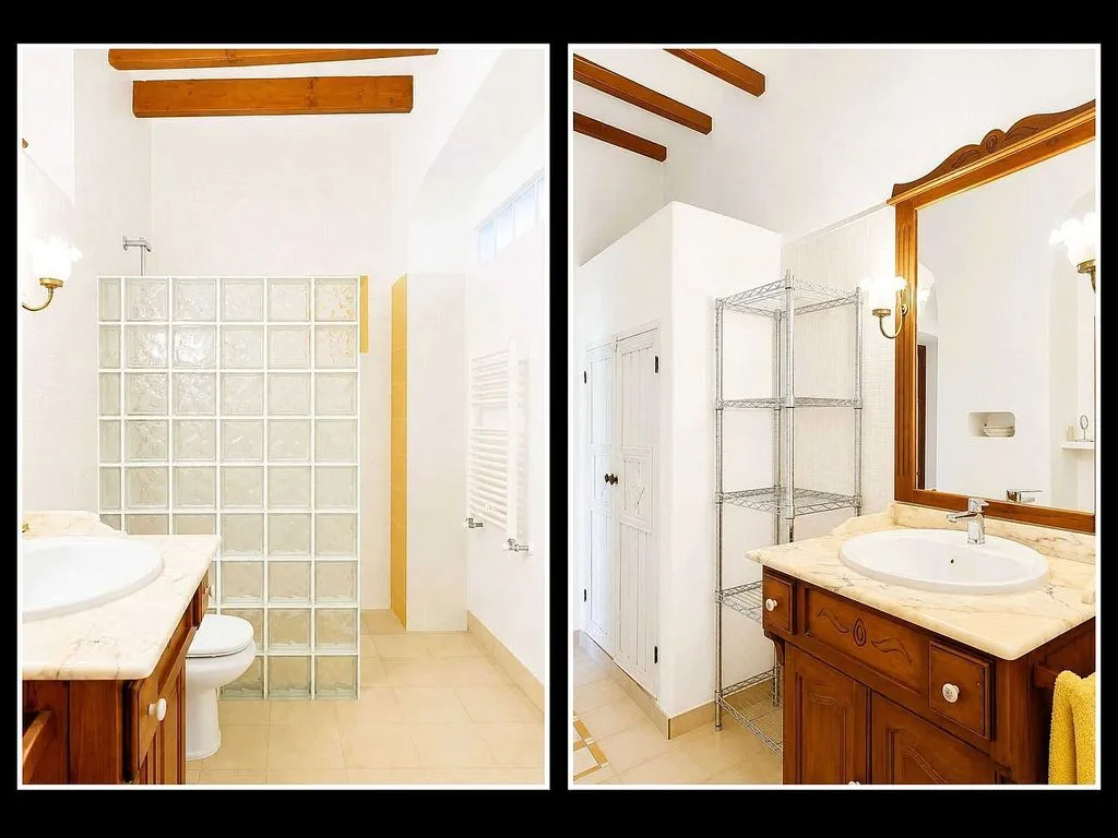 Salles de bain - Rustic House with Pool in Torre del Rico