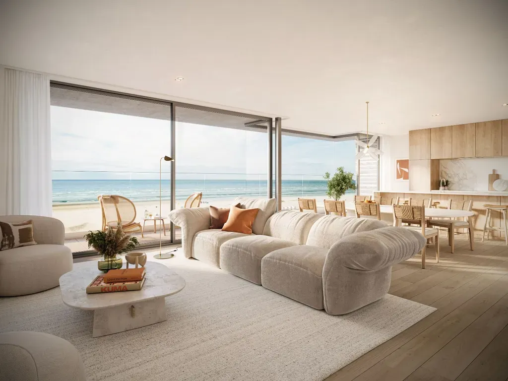 Séjour - Penthouse avec Vue Mer à Oostduinkerke