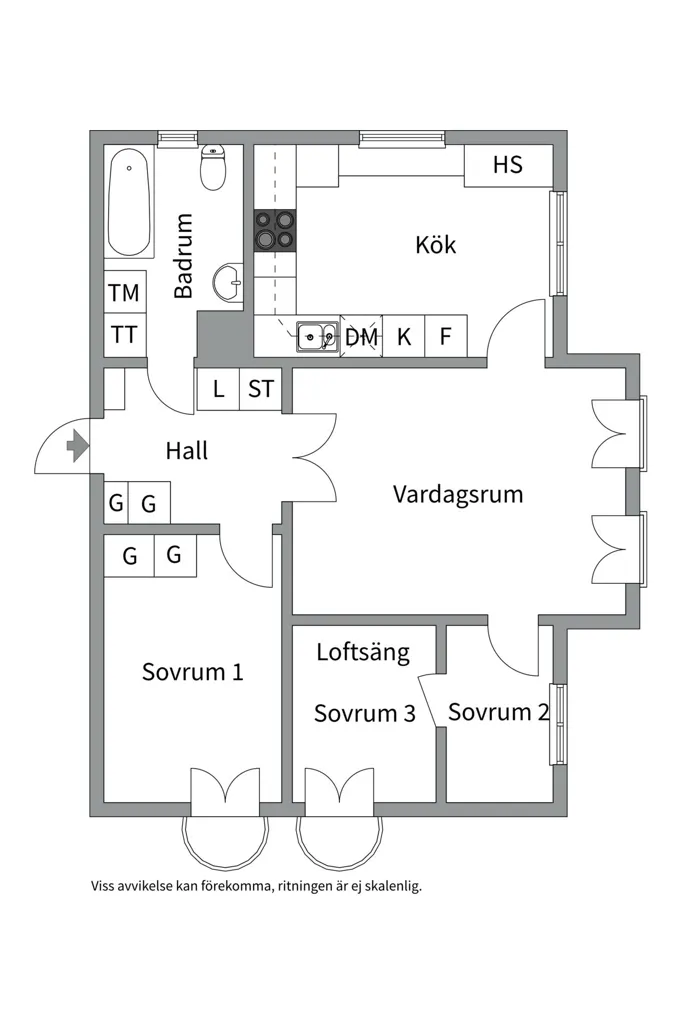 4-toaline korter asukohas Stockholms kommun