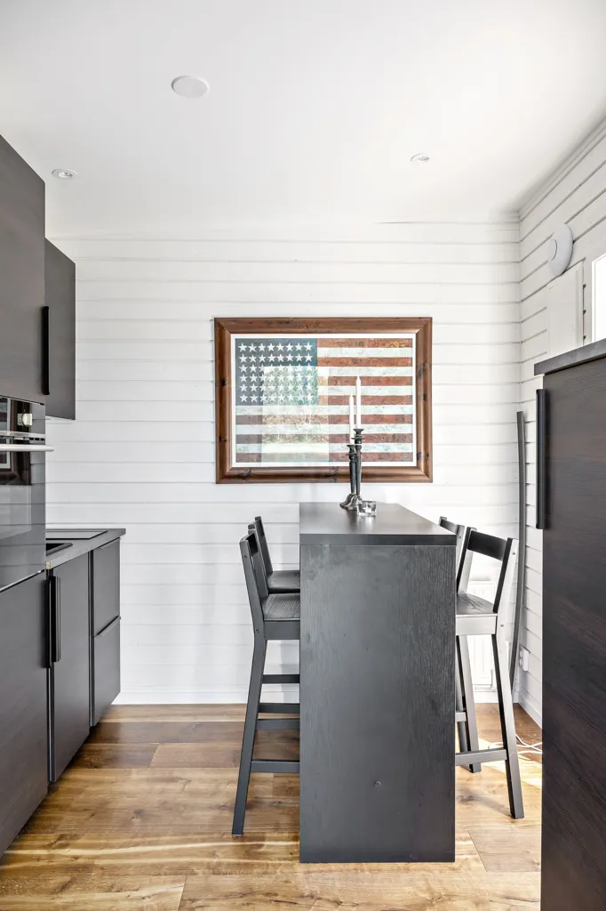 Kitchen - Modern Seafront Villa in Söderköping
