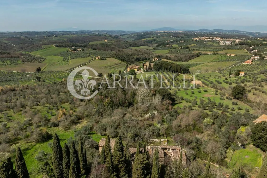 Vista aerea - Rustic Complex with Olive Grove in San Casciano