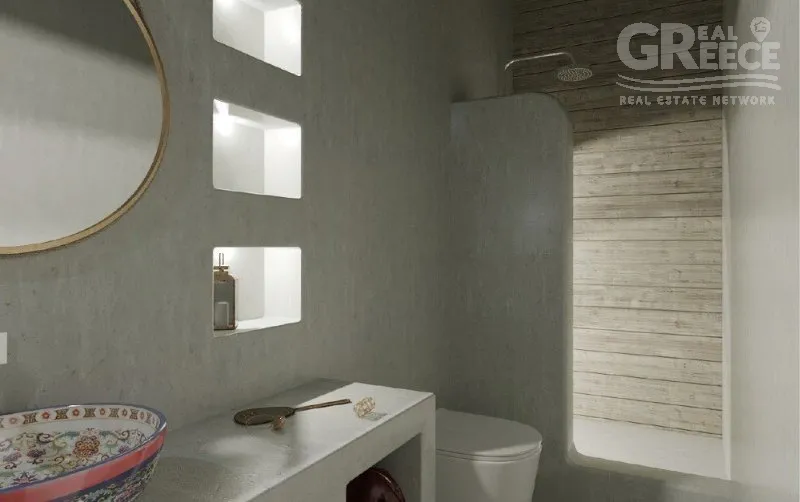 Salles de bain - Apartment with Sea View in Naxos