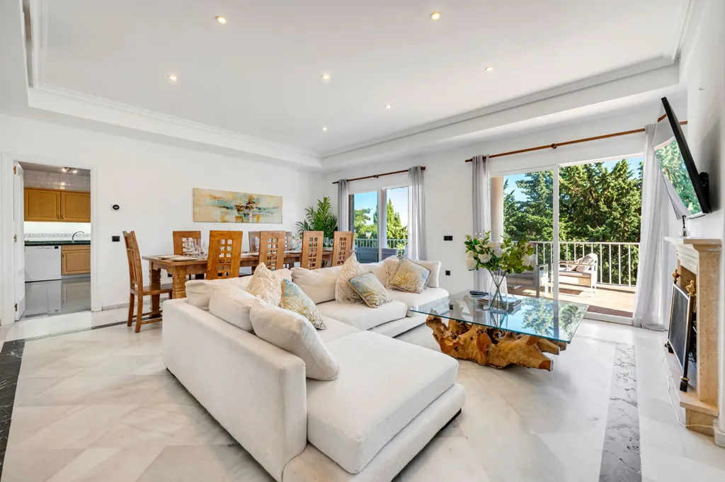 Living Room - Andalusian Villa with Pool in Sotogrande