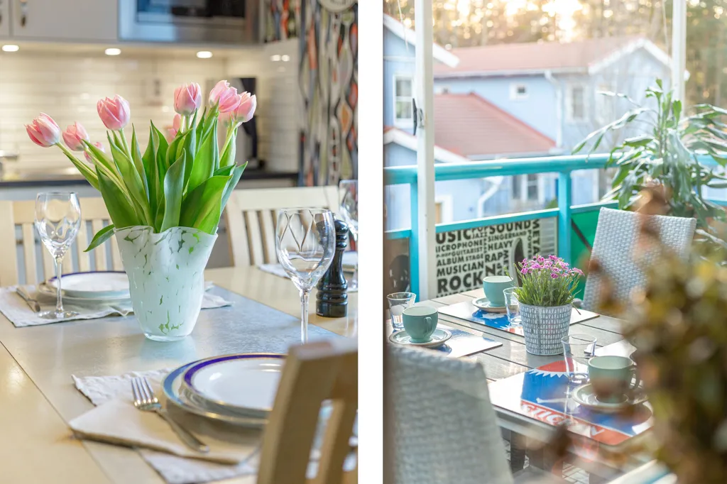 Salle à manger - Renovated Apartment with Balcony in Stenrösvägen