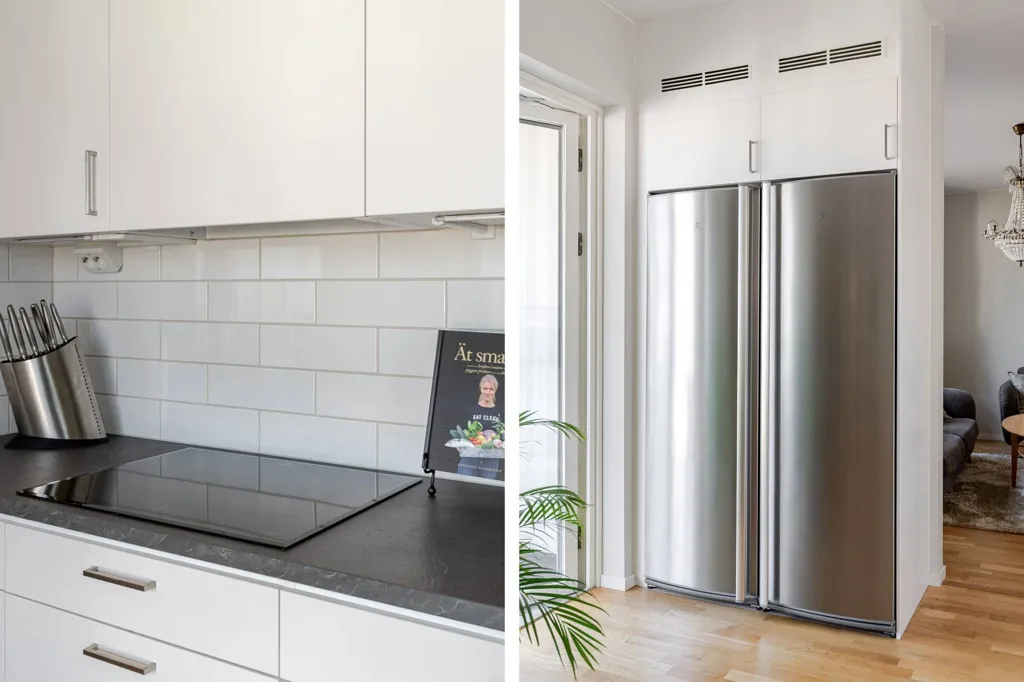 Köök - Apartment with Large Balcony in Östermalm
