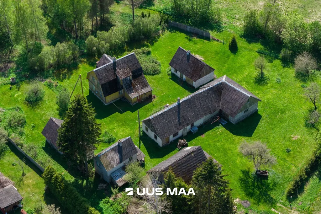 Aerial - Extensive Land with Renovation Potential in Sakla, Saaremaa