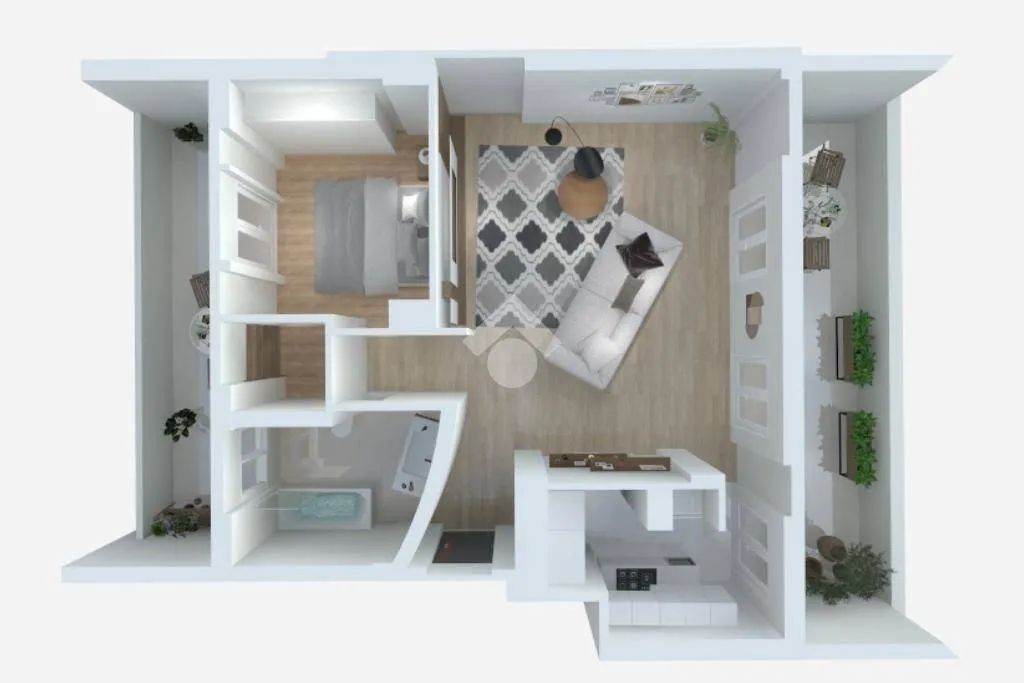 Plan - Penthouse with Terraces in San Giovanni, Rome