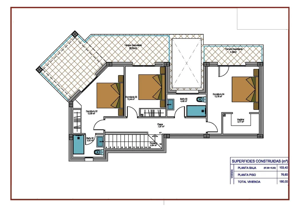 Plaan - New Build Villa with Pool in Pinoso