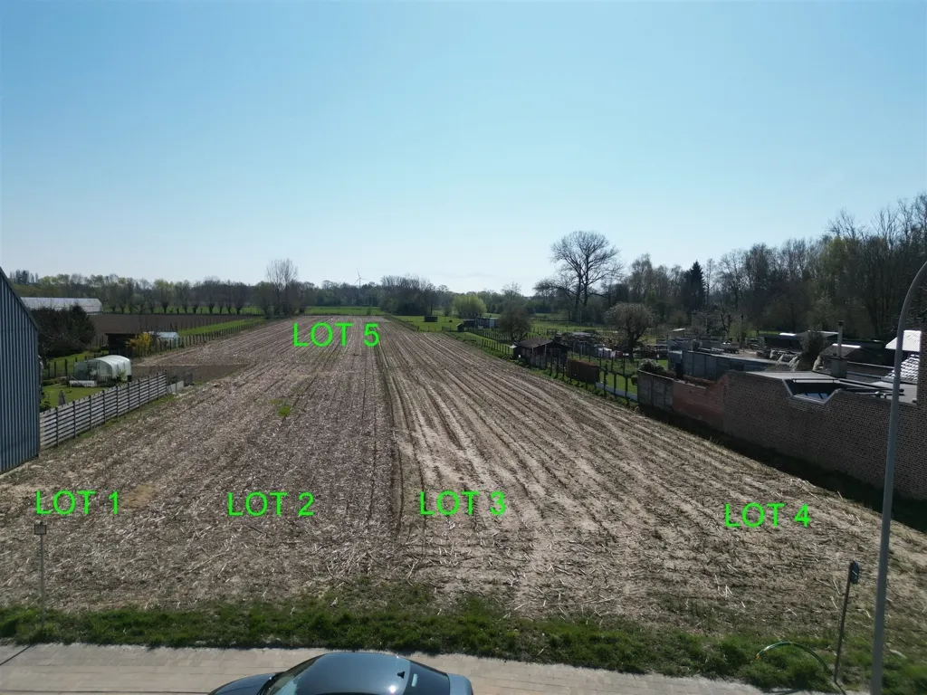 Vue aérienne - Terrain à Bâtir avec Permis de Lotissement à Erpe