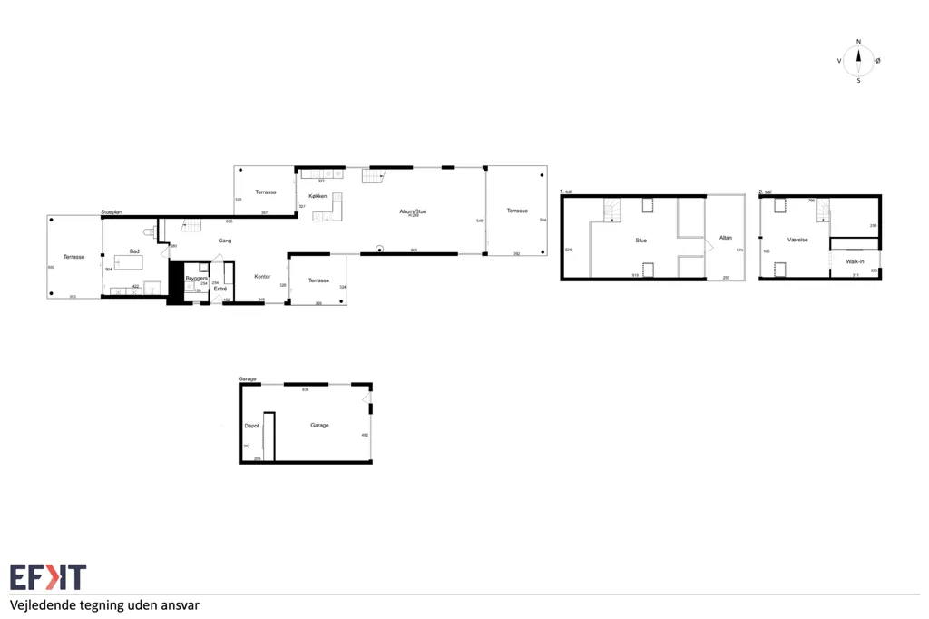 Plan - Modern Villa with Water Views in Oddesund