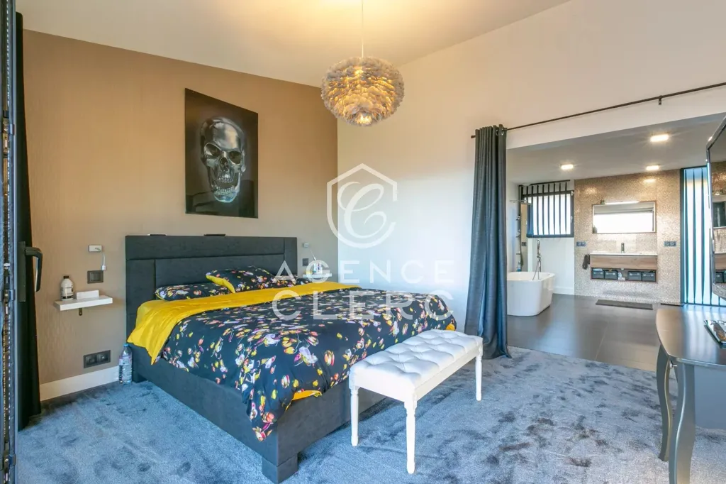 Chambres - Villa Contemporaine avec Vue Lac à Pringy