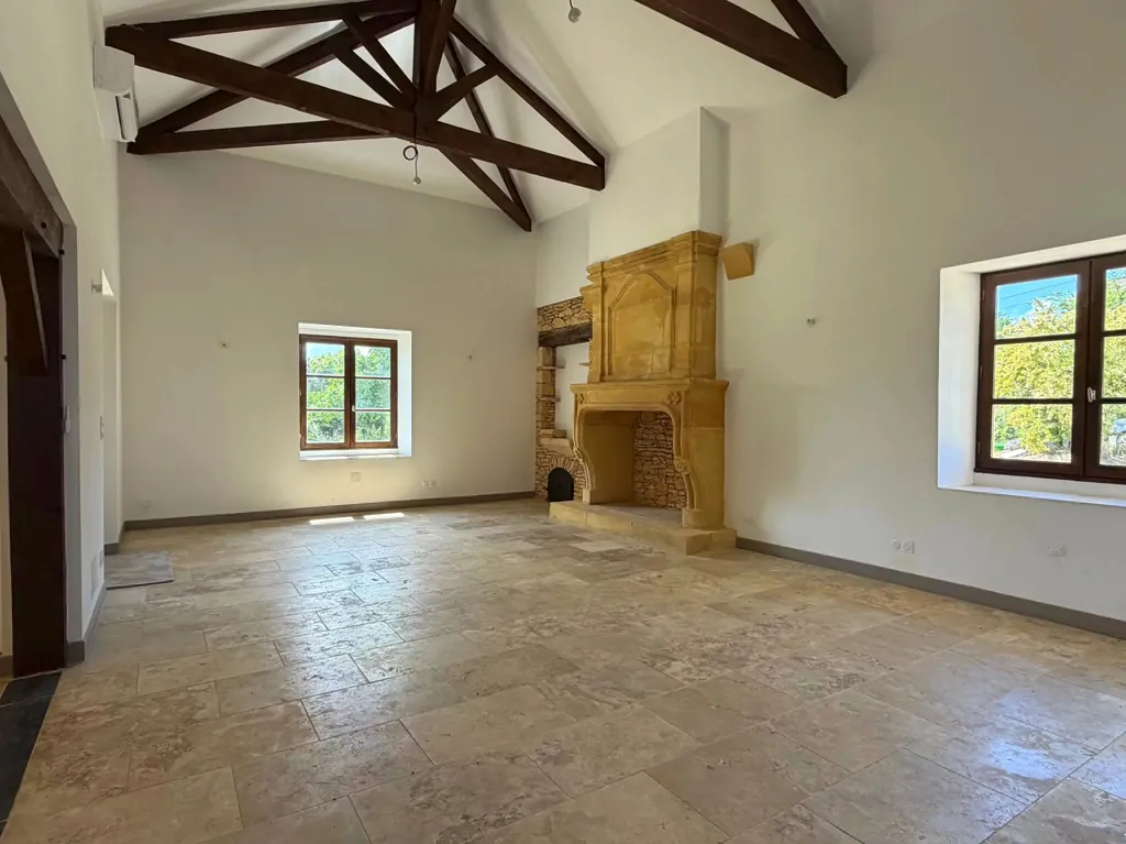 Séjour - Maison Rénovée avec Permis Piscine à Monpazier