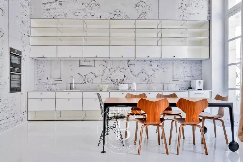 Salle à manger - Appartement Luxe avec Balcon à Bordeaux