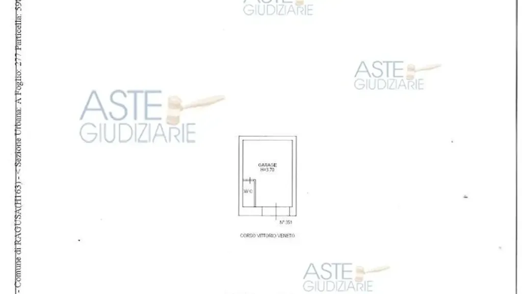 Floor Plan - Auction Apartment with Garage in Ragusa