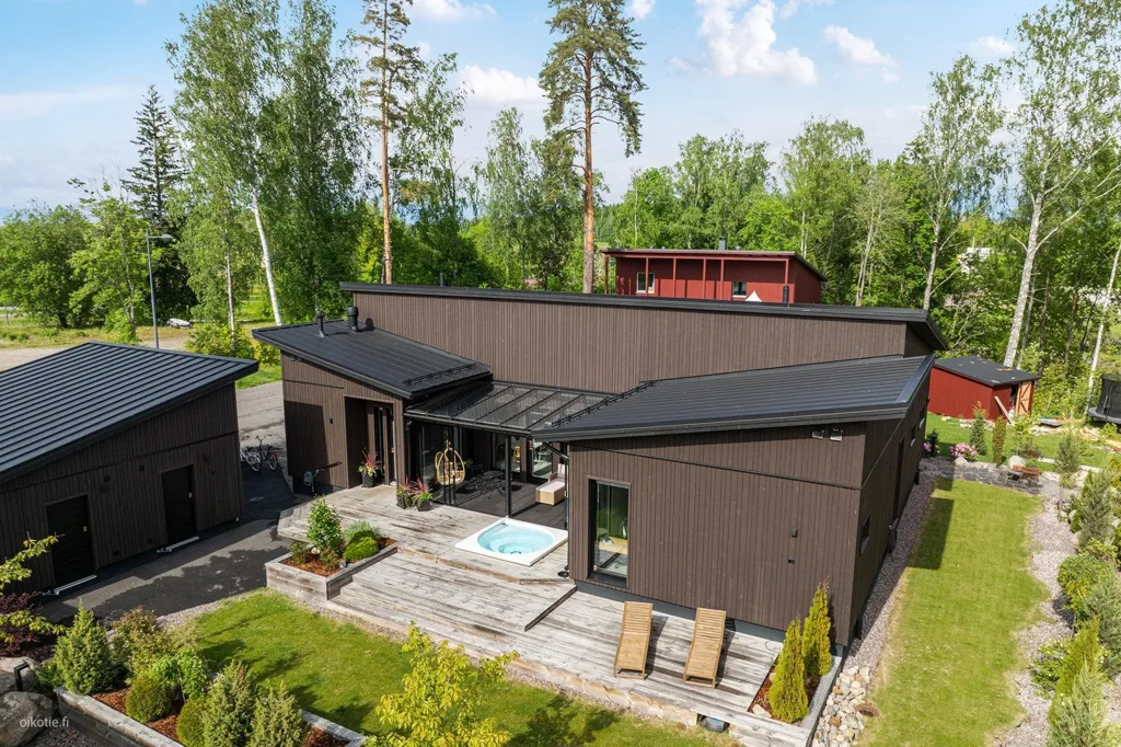 Õhuvaade - Modern Villa with Lake View in Tuusula