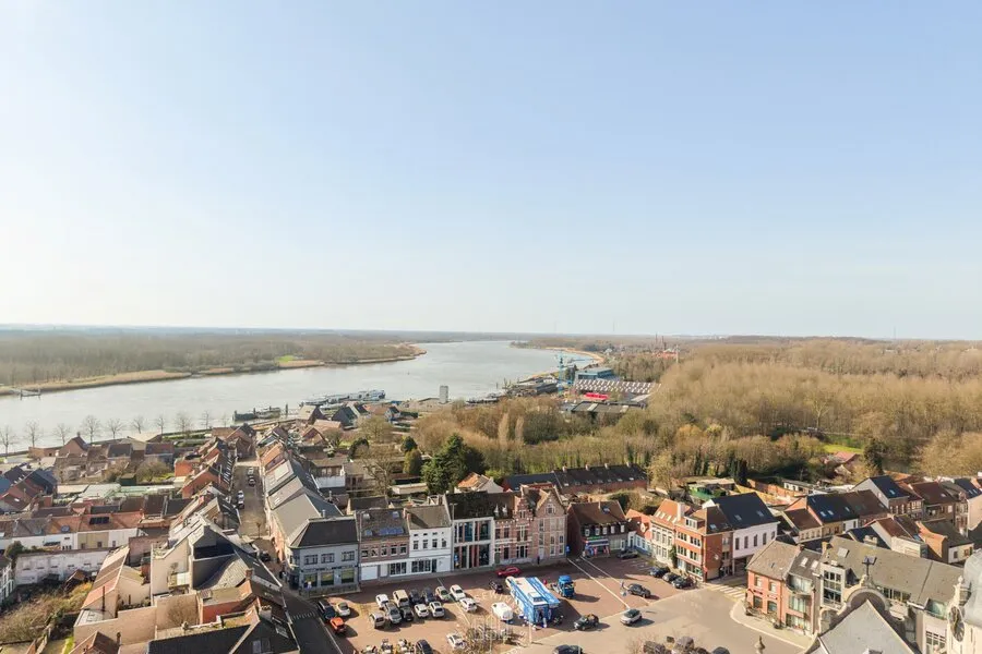 Aerial - Mixed-Use Property with River View in Rupelmonde
