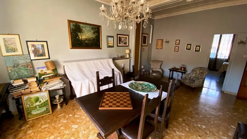 Dining Room - Panoramic Apartment with Balcony in San Severino Marche