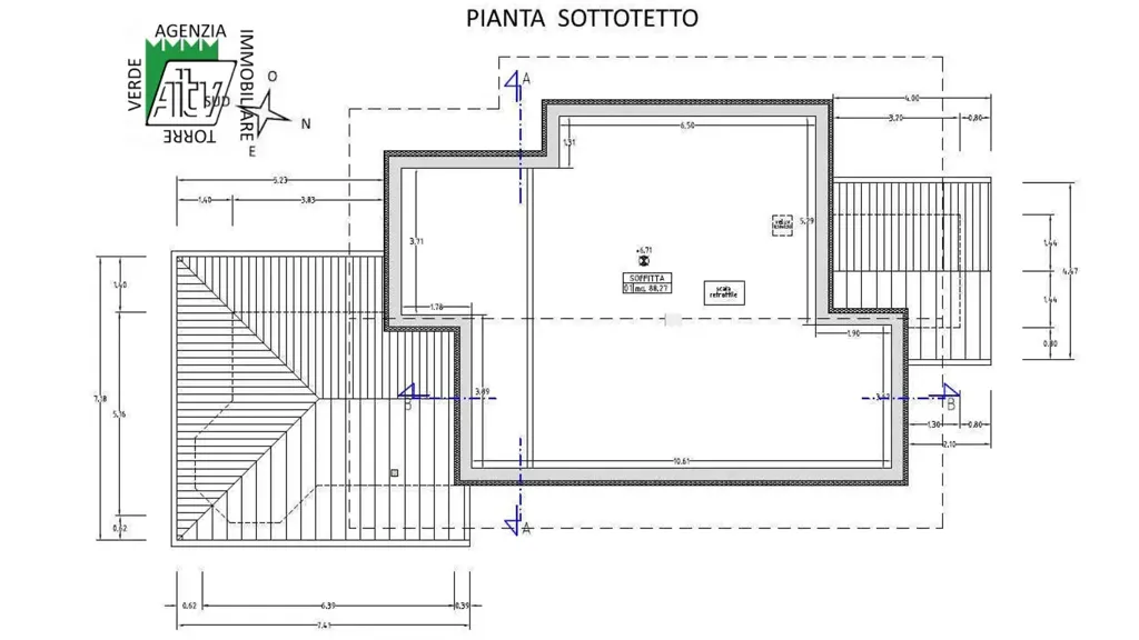 Planimetria - Villa with Mountain View in Sporminore