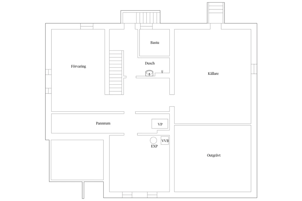 Plan - Historic Villa with Garden in Old Åkarp