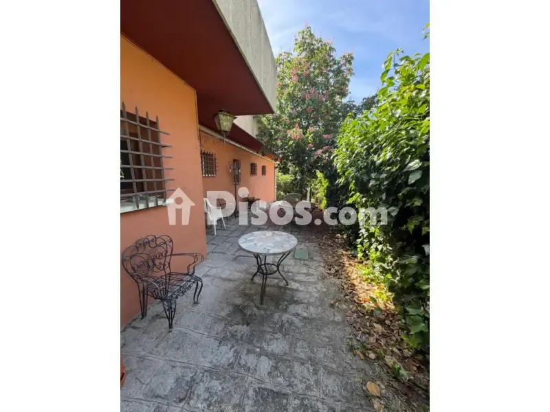 Terrace - Stone Chalet with Pool in Parquelagos